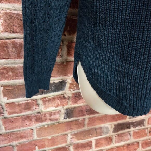 Sonoma Ribbed Knit Sweater | Women’s Medium | Green Long Sleeve Pullover - Picture 4 of 6